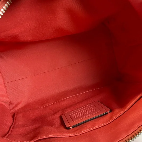 Coach Mini Emma Pink Coral Leather Satchel and Wallet Set - Picture 11 of 14